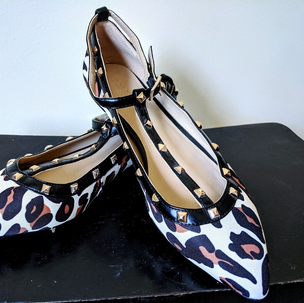 leopard print flats